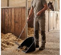 Betley Butterfly Perry Equestrian Muck Grabber Horse Manure Scoop With Retractable Handles - 455mm - Black