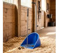 Betley Butterfly Perry Equestrian Muck Grabber Horse Manure Scoop With Retractable Handles - 455mm - Blue
