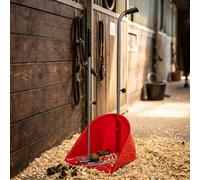 Betley Butterfly Perry Equestrian Muck Grabber Horse Manure Scoop With Retractable Handles - 455mm - Red
