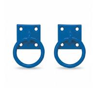 Betley Butterfly Perry Equestrian Pack Of 2 Tie Ring On 50mm Plate Stable Tie Up Ring Horse Pony - Blue