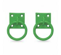 Betley Butterfly Perry Equestrian Pack Of 2 Tie Ring On 50mm Plate Stable Tie Up Ring Horse Pony - Green