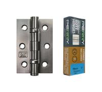 Betley Butterfly Perry Polished 75mm Stainless Steel Ball Bearing Butt Hinges - Grade 7 Ce Marked