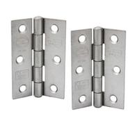 Betley Butterfly Perry Shield Grade Ce7 Self Colour 3 Inch Certifire Fire Door Butt Hinge With Spun Pin - Fd60 No Screws - 75mm - Pack Of 10
