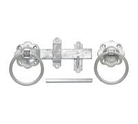 Betley Butterfly Plain Ring-Handled gate Latch for Wooden Gates - Galvanised, 5 inch / 125mm