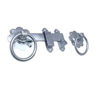 Betley Butterfly Ring Gate Latch Plain Bzp Finish Door Garden Catch 6"