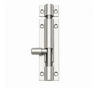 Betley Butterfly Satin Anodised Aluminium Straight Tower Bolt - Heavy Duty Gate, Shed And Garage Door Security - 3"