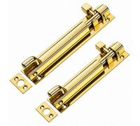 Betley Butterfly Solid Brass Necked Tower Bolt - Traditional Internal Door Slide Latch - 6"