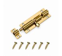 Betley Butterfly Solid Brass Straight Tower Bolt - Heavy Duty Gate, Shed And Garage Door Security - 1.5"