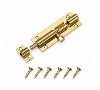 Betley Butterfly Solid Brass Straight Tower Bolt - Heavy Duty Gate, Shed And Garage Door Security - 2"