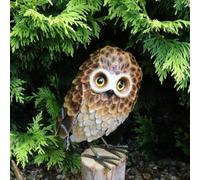Betley Butterfly Standing Metal Brown Owl - 28Cm X 20Cm X 13Cm