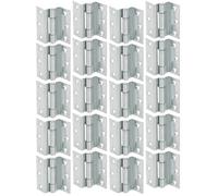Betley Butterfly Stormproof 63mm Cranked Hinges - Brass Timber Window Caravan Shut - Zinc Plated - 10 Pairs