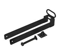 Betley Butterfly Throw Over Loop Security Gate Latch 18 Inch Heavy Duty Black 3 Inch With Lifting Handle