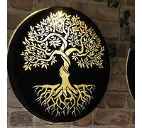 Betley Butterfly Tree of Life Solar Light Round Metal Wall Panel, Stylish Solar-Powered Outdoor Wall Hanging for Garden, Patio, or Fence, Weatherproof Eco-Friendly Metal Decor, 40cm