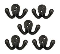 Betley Butterfly Vintage Cast Iron Coat Hooks Pack Of 5 - Wall Mounted Hook For Coats, Hats And Robes - Self Colour