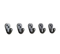 Betley Butterfly Vintage Cast Iron Single Robe Hooks Pack Of 5 - Self Colour