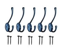 Betley Butterfly Vintage Cast Iron Wall Mounted Coat Hooks Pack Of 5 - Self Colour