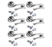 Betley Butterfly Zena Door Handle Modern Design Chrome Lever On Rose Internal + Latch - 6 Pairs