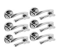 Betley Butterfly Zena Door Handle Modern Design Chrome Lever On Rose Internal Latch Handles - 6 Pairs