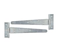 Betley Butterfly Zinc Plated Tee Hinge Steel Pair 12" 300mm Medium Duty T Hinge, Pack Of 2