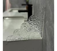 BetLight 2pcs Shower Splash Guard, Bathtub Water Splash Guard with Silicone Base, Acrylic Tub Corner Guards, 8.5 Inch by 7.4 Inch- Prevent Water Spills, Easy Install, Bathroom Water Barrier Solution