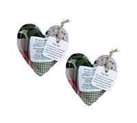 BetLight Pack of 2 Mini Prayer Quilt with Cross Inside/Christian Sympathy Gift, 10 x 10 cm Handmade Pocket Prayer Quilt