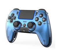 BETMI Wireless Controller for PS5, Pro/Slim/MAC/Steam Deck/PC, Hall Effect Joystick, Dual Vibration/Marco/Turbo, 3.5mm Jack, 6-Axis, Mute Key, LED Gamepad with Speaker (Metallic Blue)