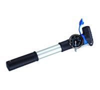 Beto 2-Way Alloy Mini Pump with Gauge - Silver / Mini Pumps