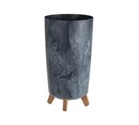 B2C Round Gracia Style Planter With Legs Tall Plant Pot Indoor Outdoor Garden Decor (Beton anthracite)
