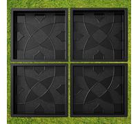 BETONEX 5 pcs Plastic ABS 2mm Cement Mold - Paver Mold Reusable, Paving DIY Stepping Stone Mold - Casting Pathmaker Garden Pathmate Pavement Precast Concrete Molds and Forms Walkway