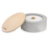 Betonfeuer® 'Taal' by the Beske-Manufaktur with Permanent Wick, Diameter 25 cm, Variant 3, Refillable Garden Torch, Infinite Burning Time by Recycling Candle Wax, Table Fire Torch Candle