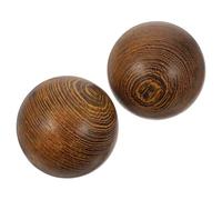 BETOOKY 1 Pair Hand Massagers Hand Training Balls Wooden Retro Red Balls Easy to Carry for Elder People Wellness and Relaxation