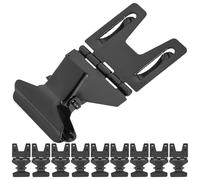BETOOKY 10 Pcs Black Metal Price Tag Holders Clips 54x28x16mm, Retail Supermarket Merchandise Label Display Stands for Store Pricing and Advertising