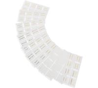 BETOOKY 10 Sheets Leather Bible Index Labels Decorative Small Bible Tabs White and Reading