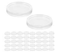 BETOOKY 100pcs Acrylic Coin Capsules Containers Small Round Capsules Containers Coin Collection Box Dustproof Longterm Preservation for Daily Storage and Exhibitions