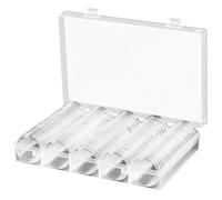 BETOOKY 100pcs Coin Protector Storage Box 1.18x1.18x0.20in Lightweight Ornamental Portable Coin Holder from Sliding and Scratching at Exhibitions