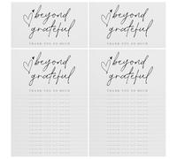 BETOOKY 100pcs Decorative Thank You Cards Thank You Postcards Paper Material Chic Look Simple Color Matching Design Blank Backside Easy Carrying for Online Businesses Customers