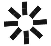 BETOOKY 100pcs Nonslip Self-Adhesive Hook Loop Strips Double-Sided Adhesive Stickers Nylon Blending Material Black Bed Sheet Fixing Tapes for Sofas and Tablecloths
