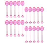 BETOOKY 100pcs Pink Plastic Lip Balm Applicator Sticks for Lip Gloss and Beauty Cream, Compact and Resistant to Bending and Breaking, for Travel at Home Use