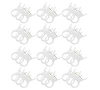 BETOOKY 100pcs Plastic Plant Support Clips for Tomatoes and Vegetables, Versatile Garden Vine Training Clamps with Enhanced Stability, Sturdy White Plastic Material, Suitable for Outdoor