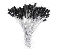 BETOOKY 100pcs Security Bolt Seals Shipping Tags Irreversible Design Easy Installation Abs and Galvanized Steel Wire Black for Shipping Operations