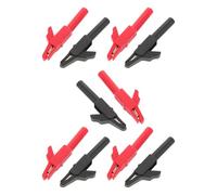 BETOOKY 10pcs Alligator Clips Test Clamps High Voltage Endurance Stable Grip Copper Plastic Electrical Test Probe Clips for Laboratory Use and Home Appliance Repairs