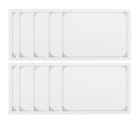 BETOOKY 10pcs Blank Certificate Paper Sheets Silver Decorative Borders Printable Special Paper for Smooth Writing Experience for Camp Certificates and Employee Recognition
