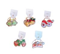 BETOOKY 10pcs Christmas Hair Ties Ponytail Holder Cloth Use Not Easy to Fall off Adorable Design for Party Dancing Festival Headdress Random Style