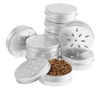 BETOOKY 10Pcs Dog Scent Training Boxes Aluminum Case with Petal Holes Nose Training Tool for Working Dogs German Shepherd Malinois Scent Work Equipment