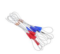 BETOOKY 10pcs Fish Tape Traction Tool Set with Wire Attachment Fastener Grip, Red and Blue Plastic and Iron Cable Pulling Holders for Electrical Installations and Wire Sorting, Efficient