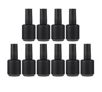 BETOOKY 10pcs Glass Empty Nail Polish Bottles Refillable Nail Gel Containers with Brush for DIY Art and Travel Use