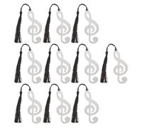 BETOOKY 10pcs Metal Music Note Bookmarks Thin and Light Creative Unique Student Bookmark Practical Textbook Accessory for Writers and Students