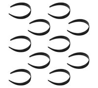 BETOOKY 10pcs Plain Headband Base Black Headband Plastic Polycarbonate Versatile Base Designed for DIY Enthusiasts Women Crafting Hair Accessories