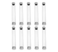 BETOOKY 10pcs Portable Plastic Cylindrical Eyelash Tweezers Storage Case with Individual Protection, Lightweight Lash Tool Organizer for Home Use and Nail Salons