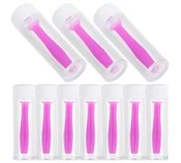 BETOOKY 10pcs Purple Silicone Contact Lens Applicator Tool for Easy Removal and Reusable Use Soft Silicone Material Lens Stick for Travel and Daily Contact Handling